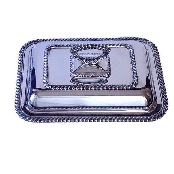 Birks Regency Silver Plated Serving Dish with Lid - Picture 2 of 11